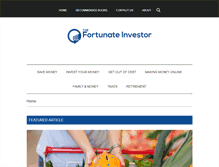 Tablet Screenshot of fortunateinvestor.com